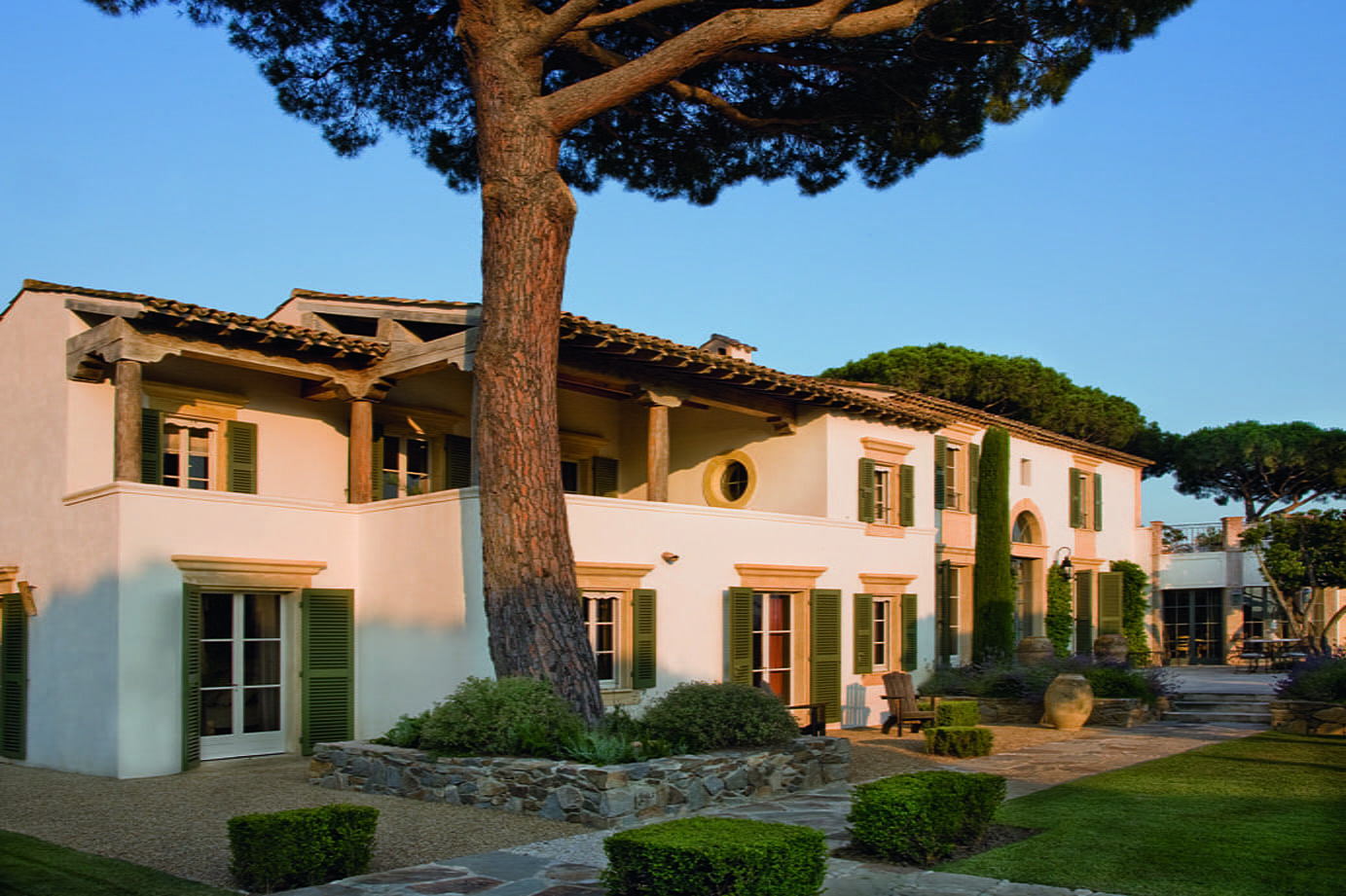 A contemporary villa in Saint Tropez.