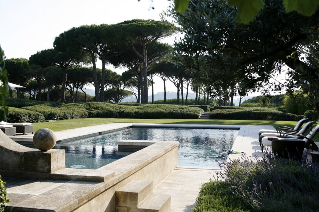 A contemporary villa in Saint Tropez.