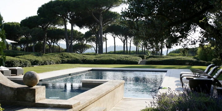 A contemporary villa in Saint Tropez.